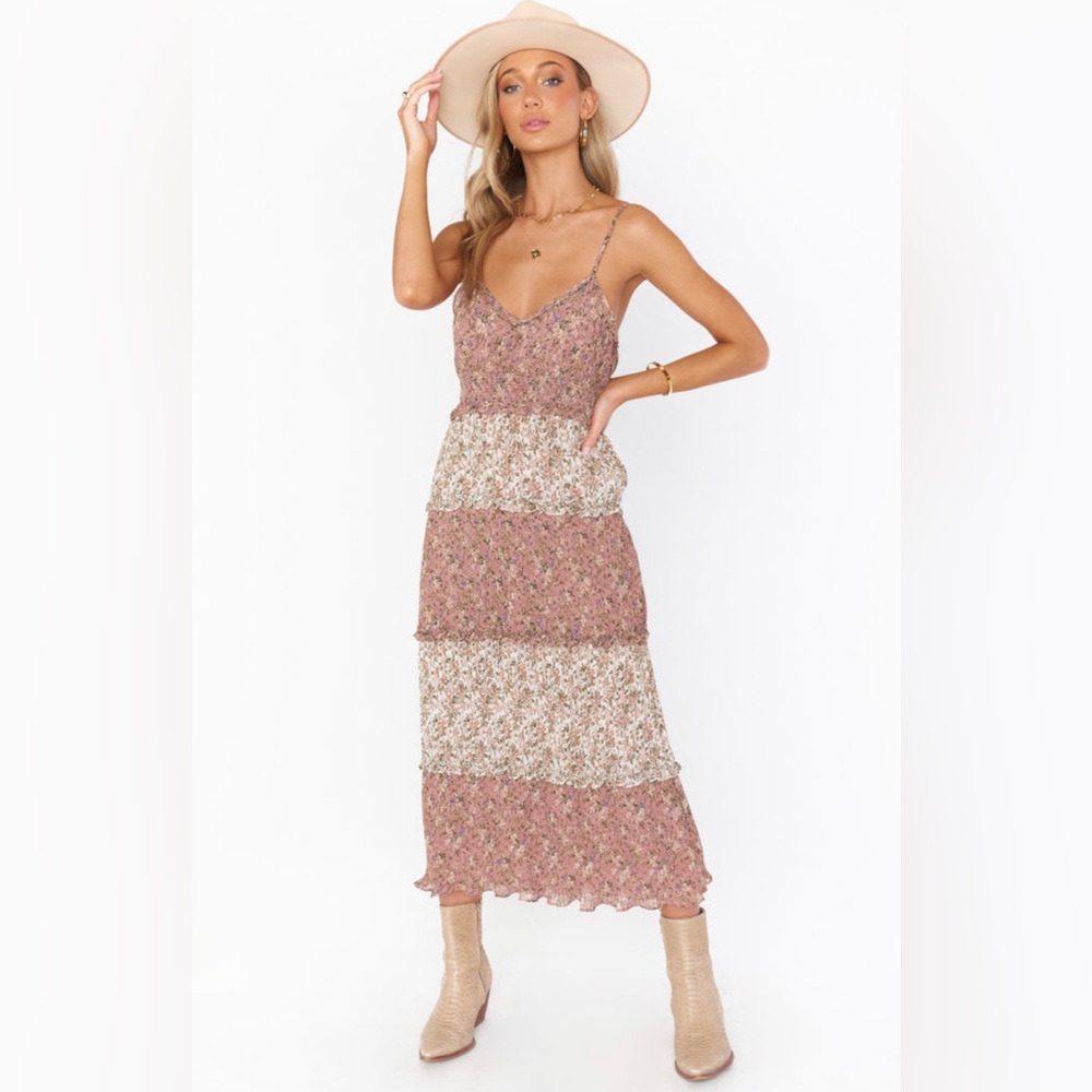 NWT! Show Me Your Mumu • Emira Maxi Dress in Floral Print Mix • XS • Retail $198